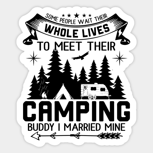 Camp Sticker by Rizaldiuk